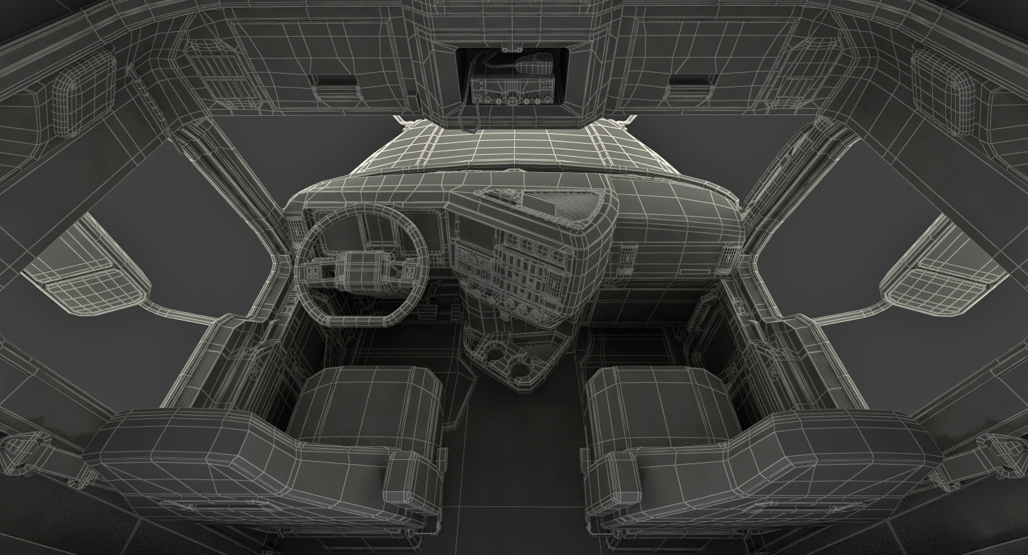 Mack Anthem Truck with Trailer 2018 Rigged 3D