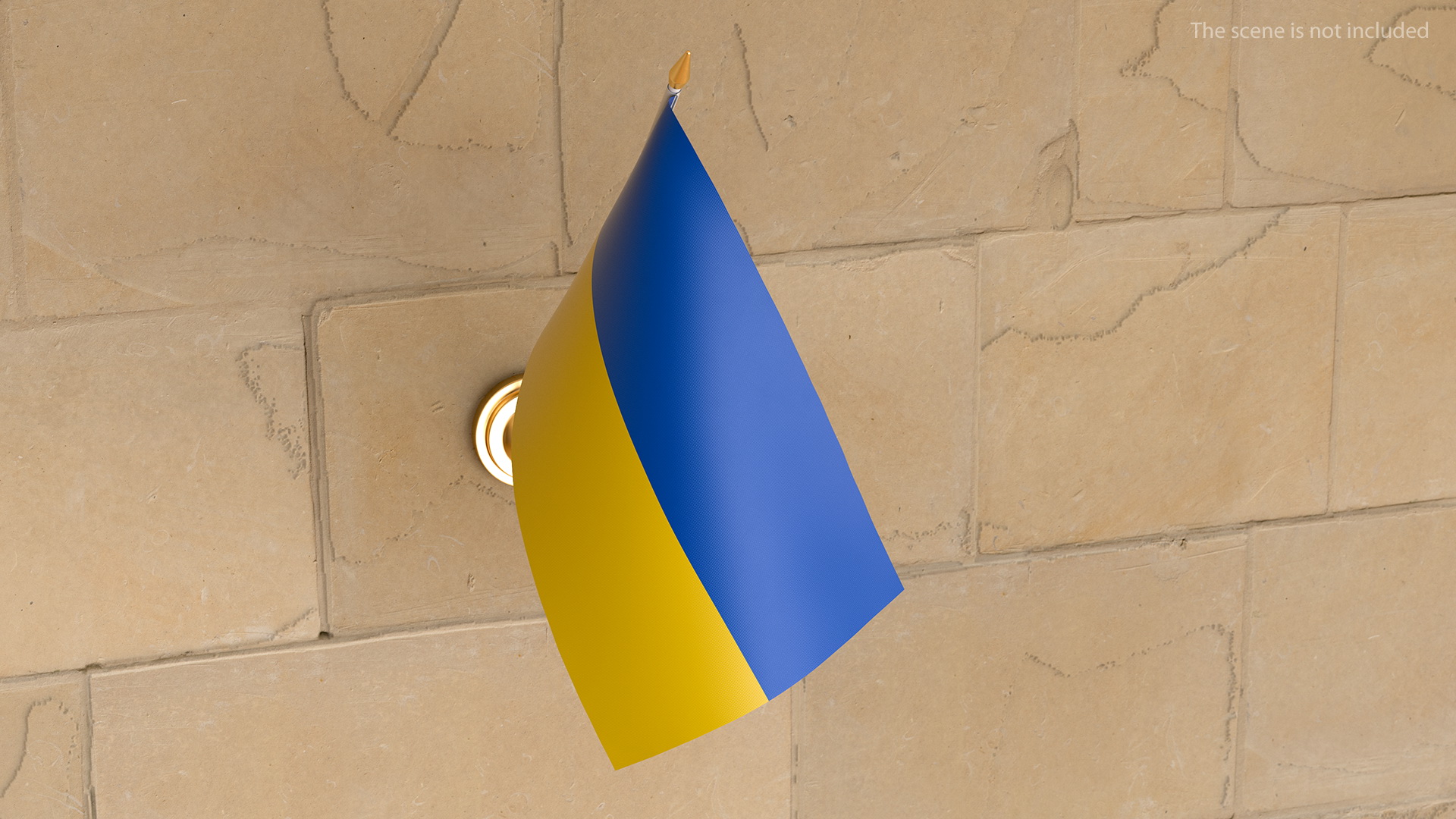Wall Flag Ukraine 3D