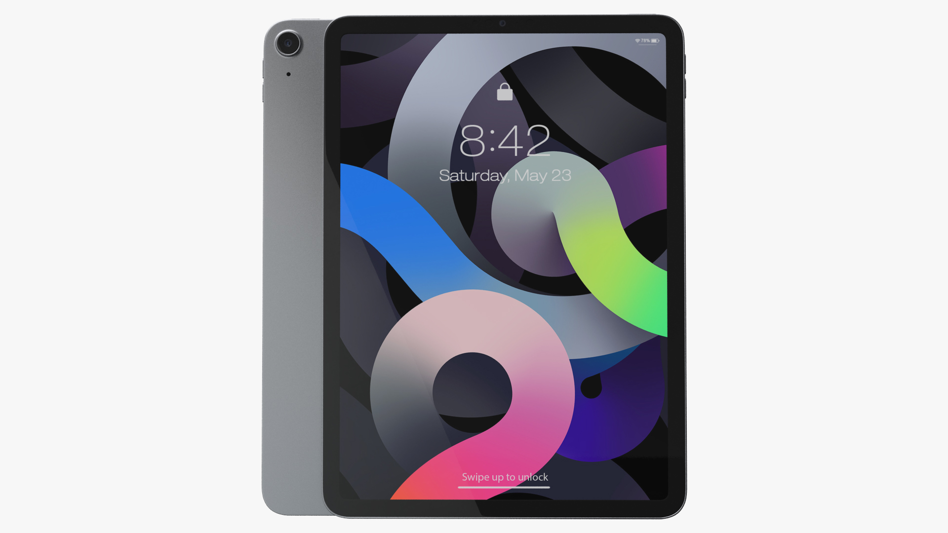 Apple iPad Air 4 2020 Space Gray 3D