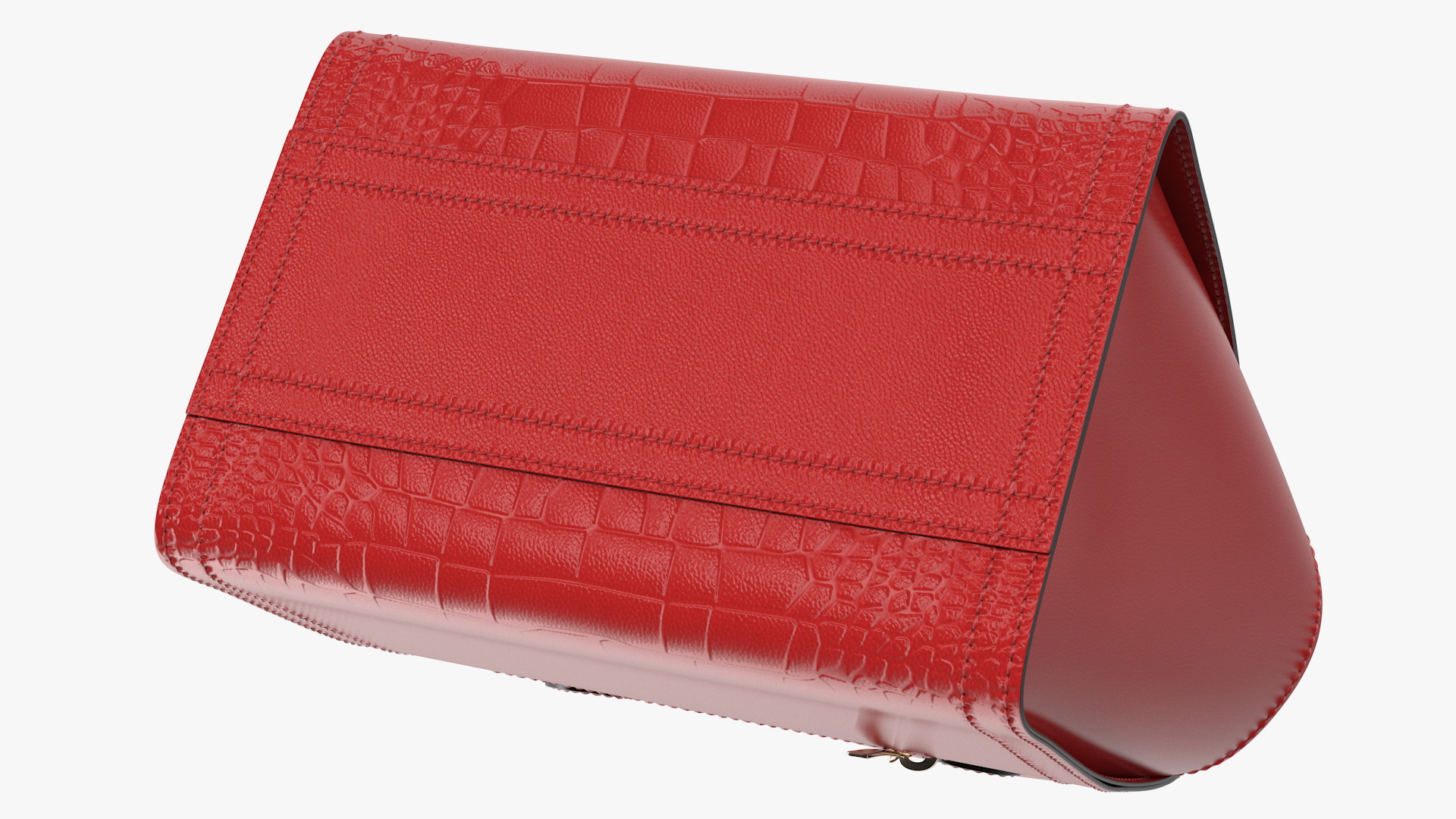 Alligator Women Handbag Red 3D