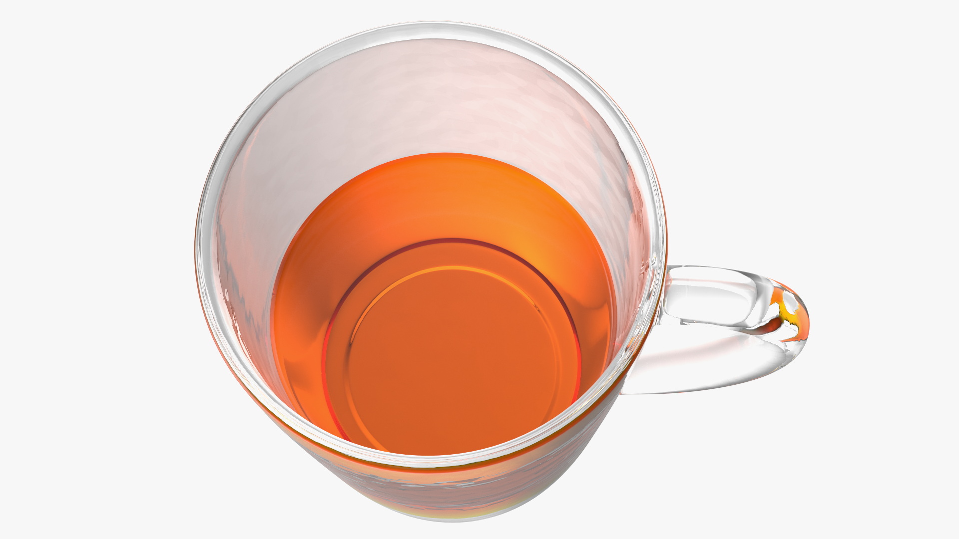 3D Glass Cup Set Half Full model