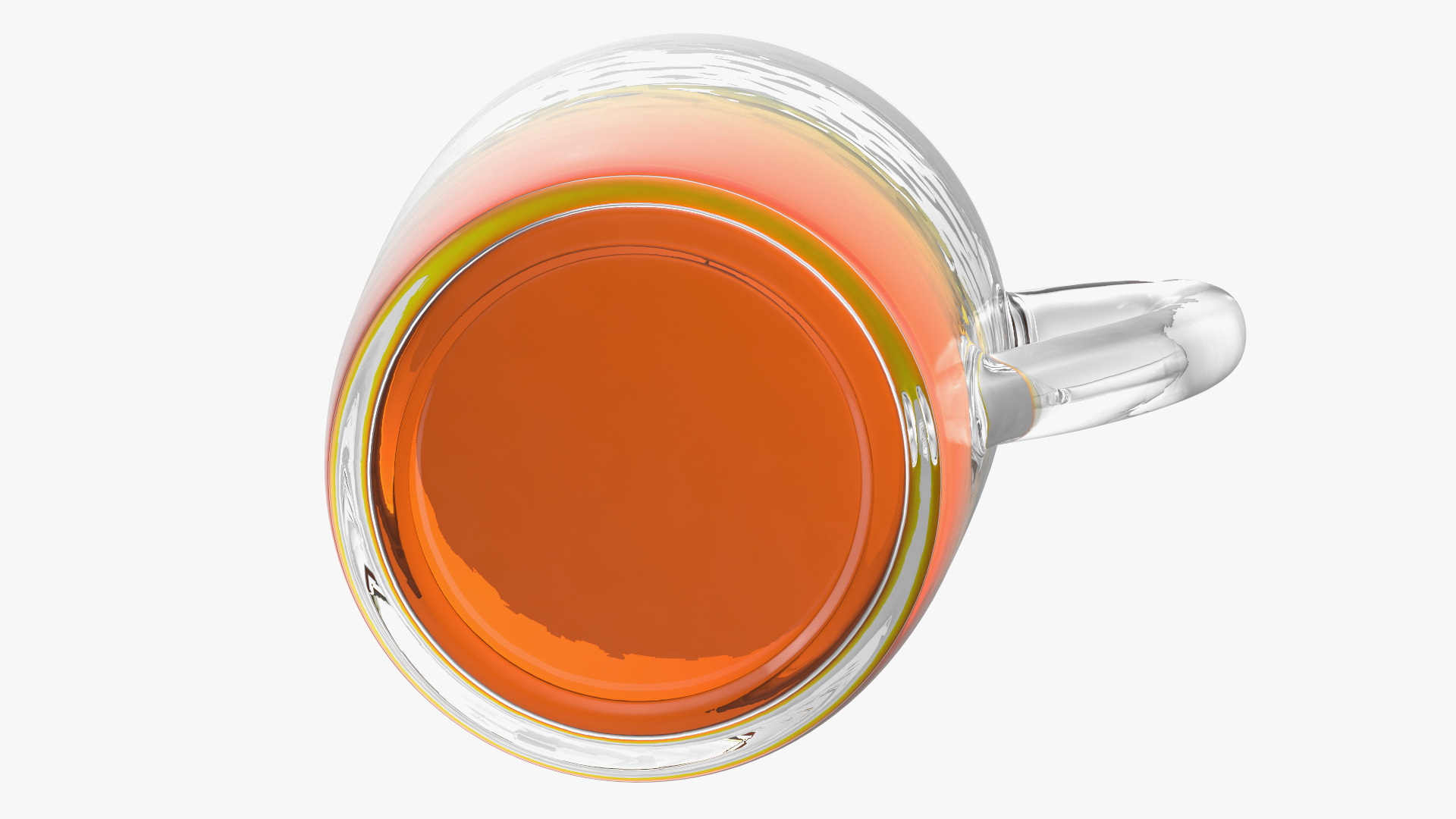 3D Glass Cup Set Half Full model