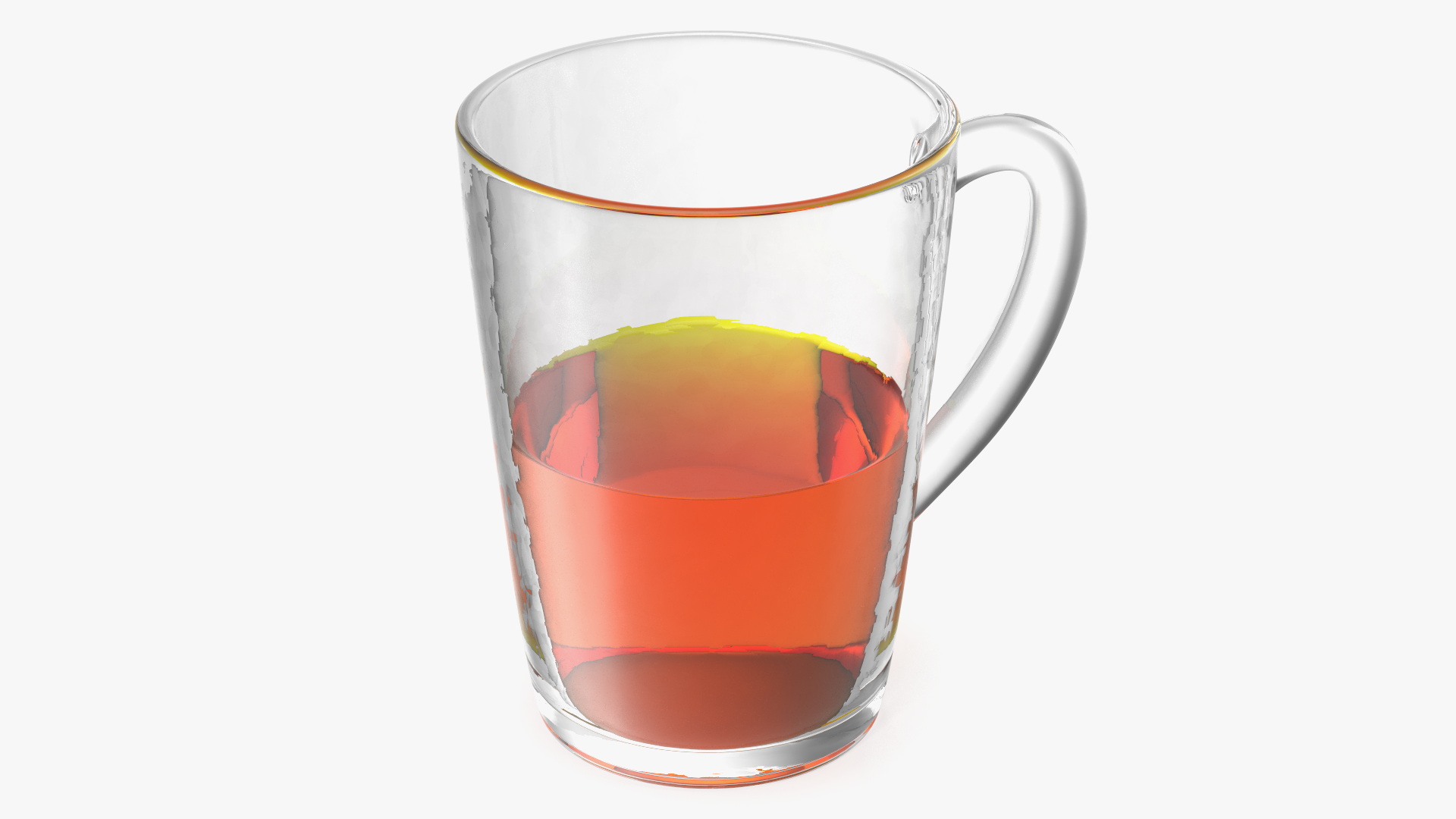 3D Glass Cup Set Half Full model
