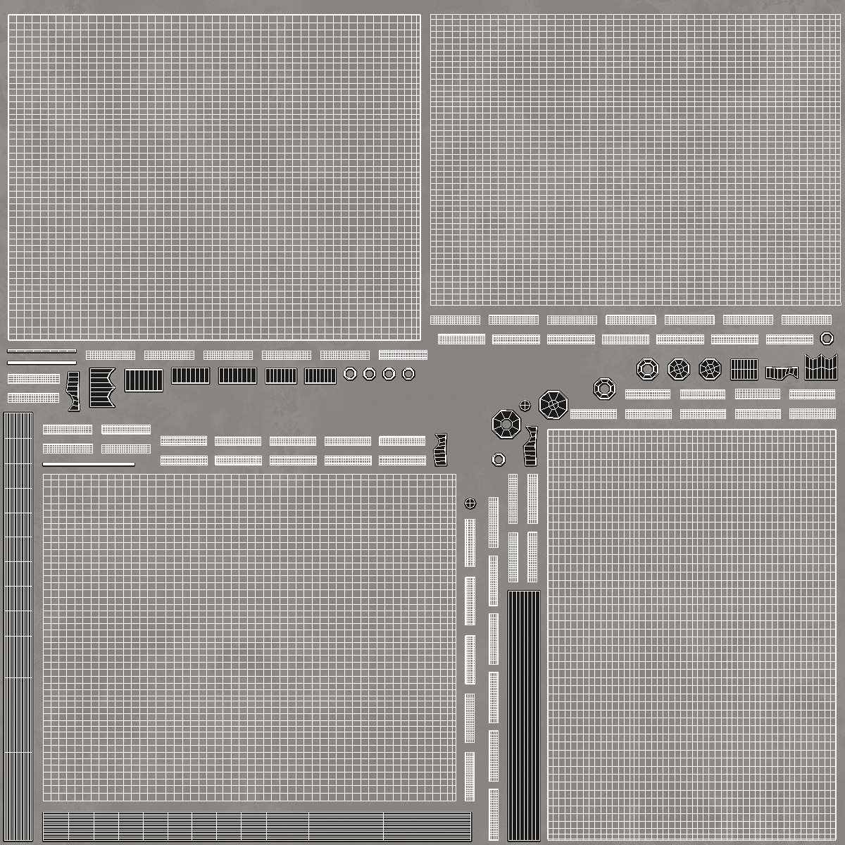 Dressing Room Curtain White Open 3D
