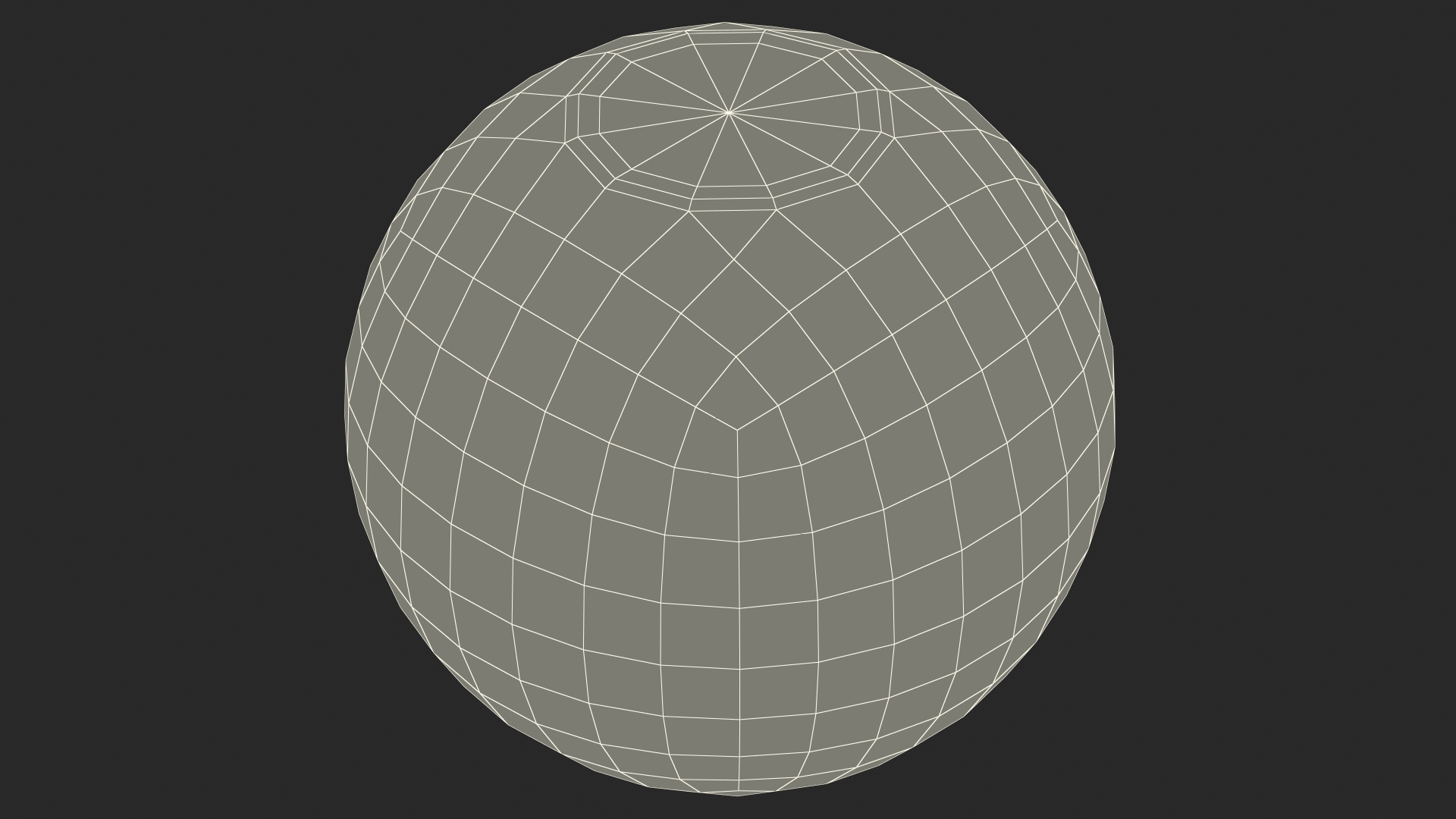 Spherical Candle White 3D