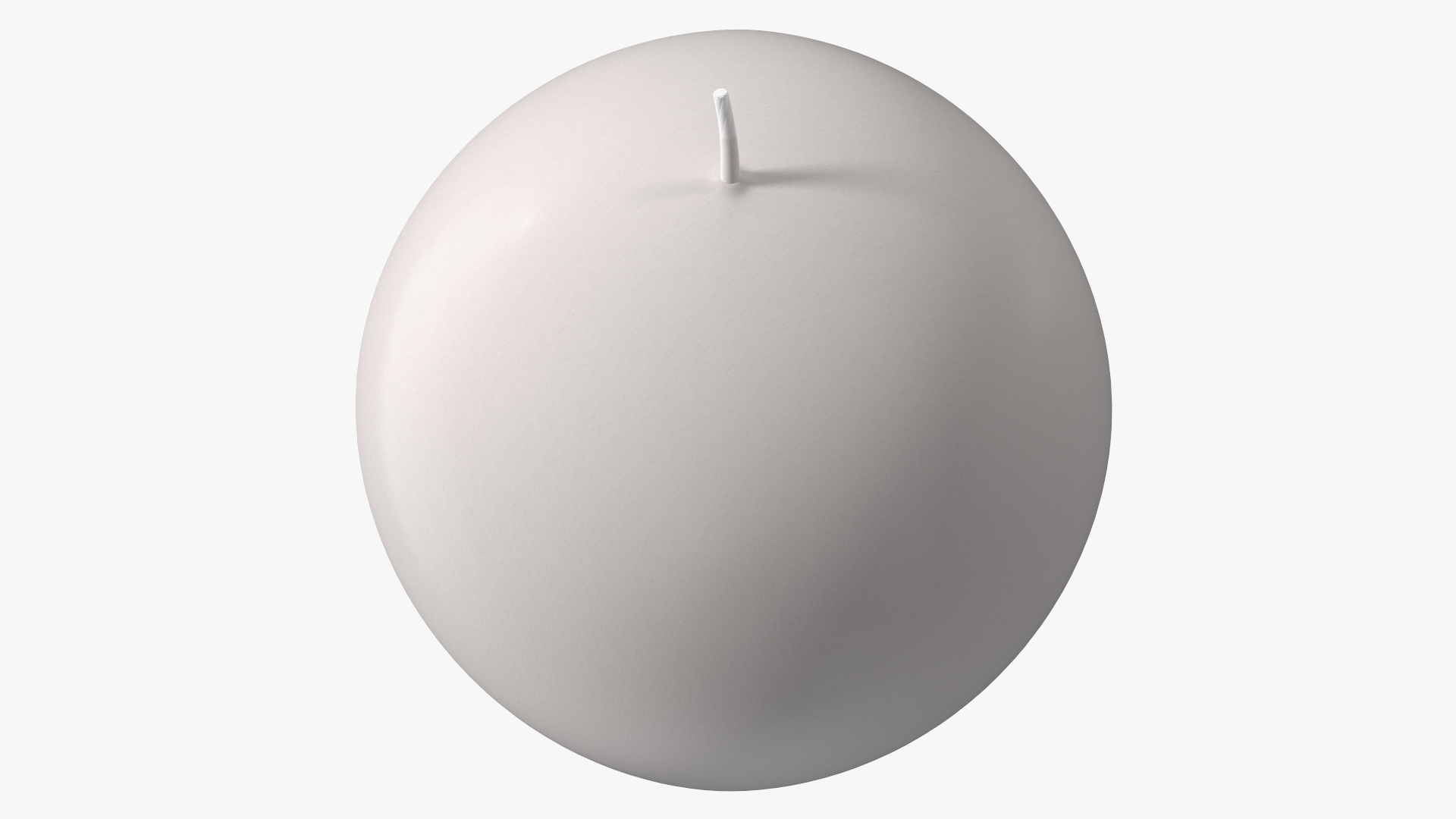 Spherical Candle White 3D