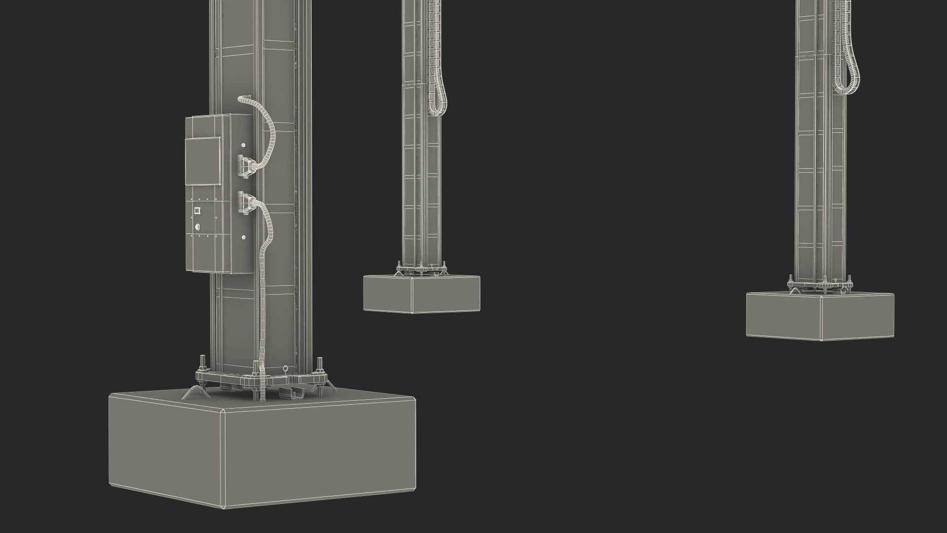 Cobod Bod2 House Construction 3D Printer Rigged 3D