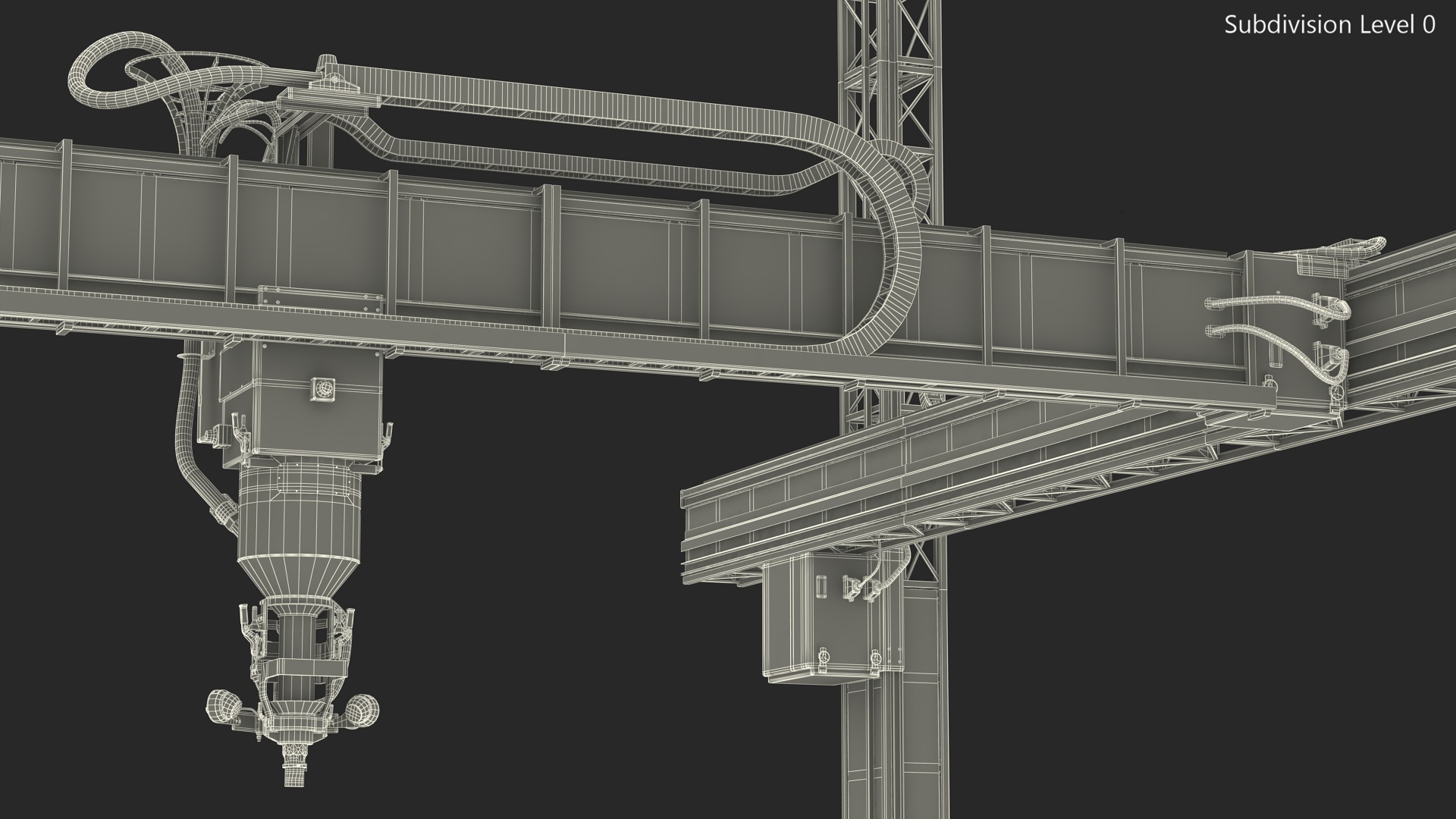 Cobod Bod2 House Construction 3D Printer Rigged 3D