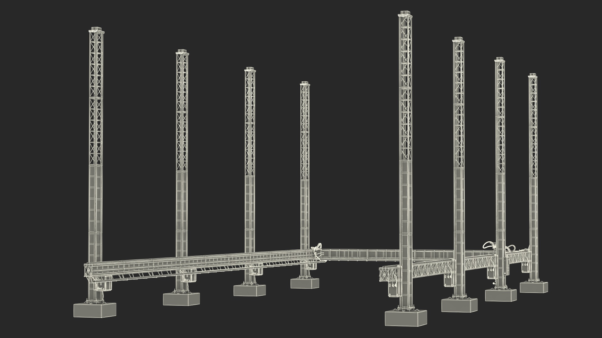 Cobod Bod2 House Construction 3D Printer Rigged 3D