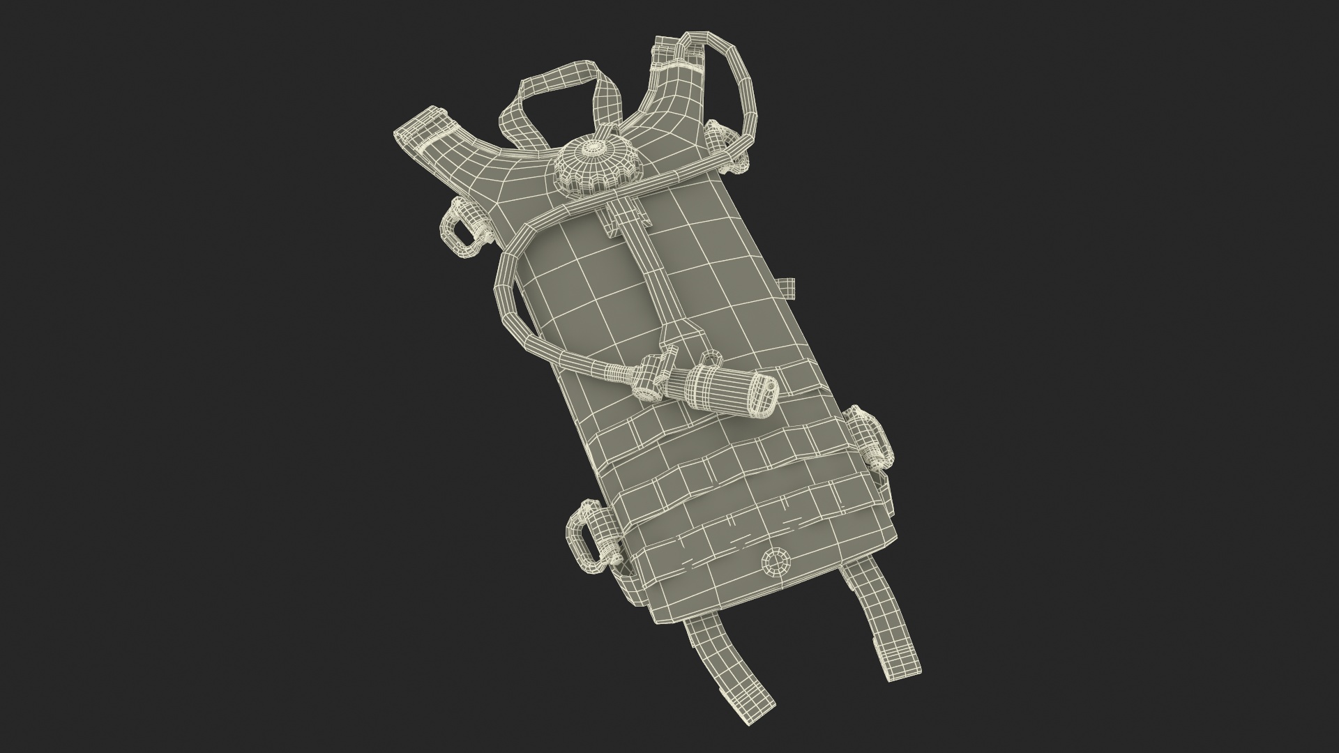 3D Military Hydration Backpack Carrier Lying
