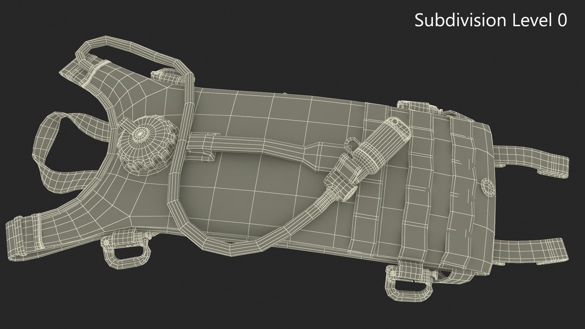3D Military Hydration Backpack Carrier Lying