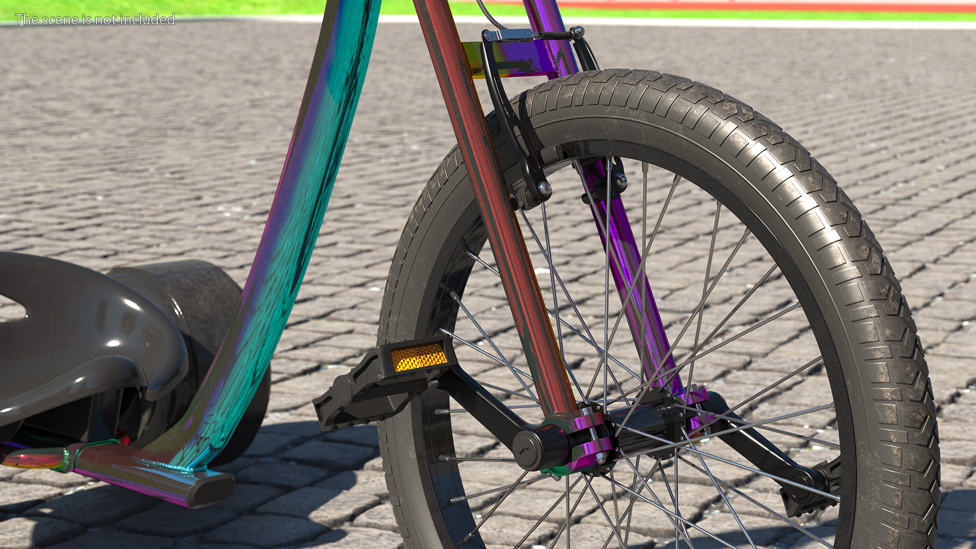 3D Razor DXT Drift Trike Colored Chrome