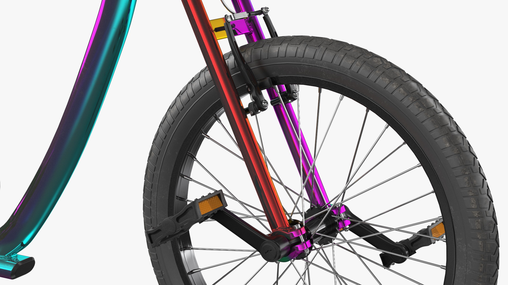 3D Razor DXT Drift Trike Colored Chrome