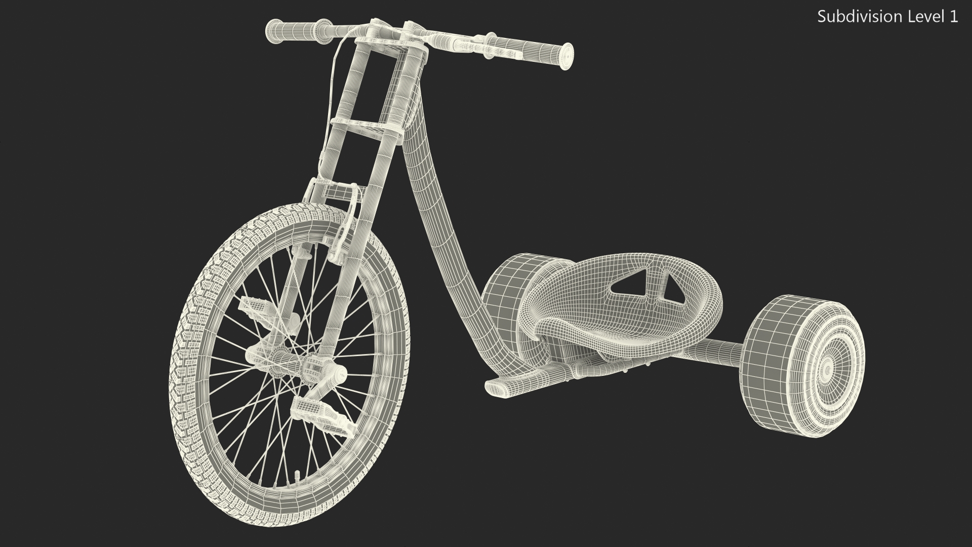 3D Razor DXT Drift Trike Colored Chrome