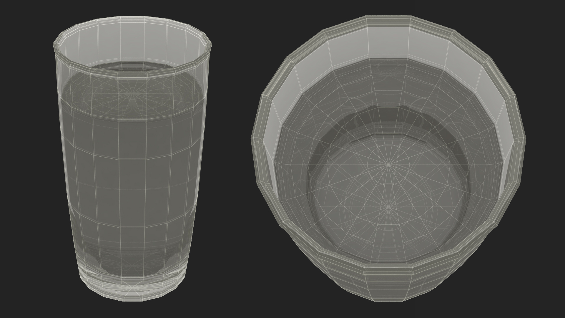 3D Glass of Milk model