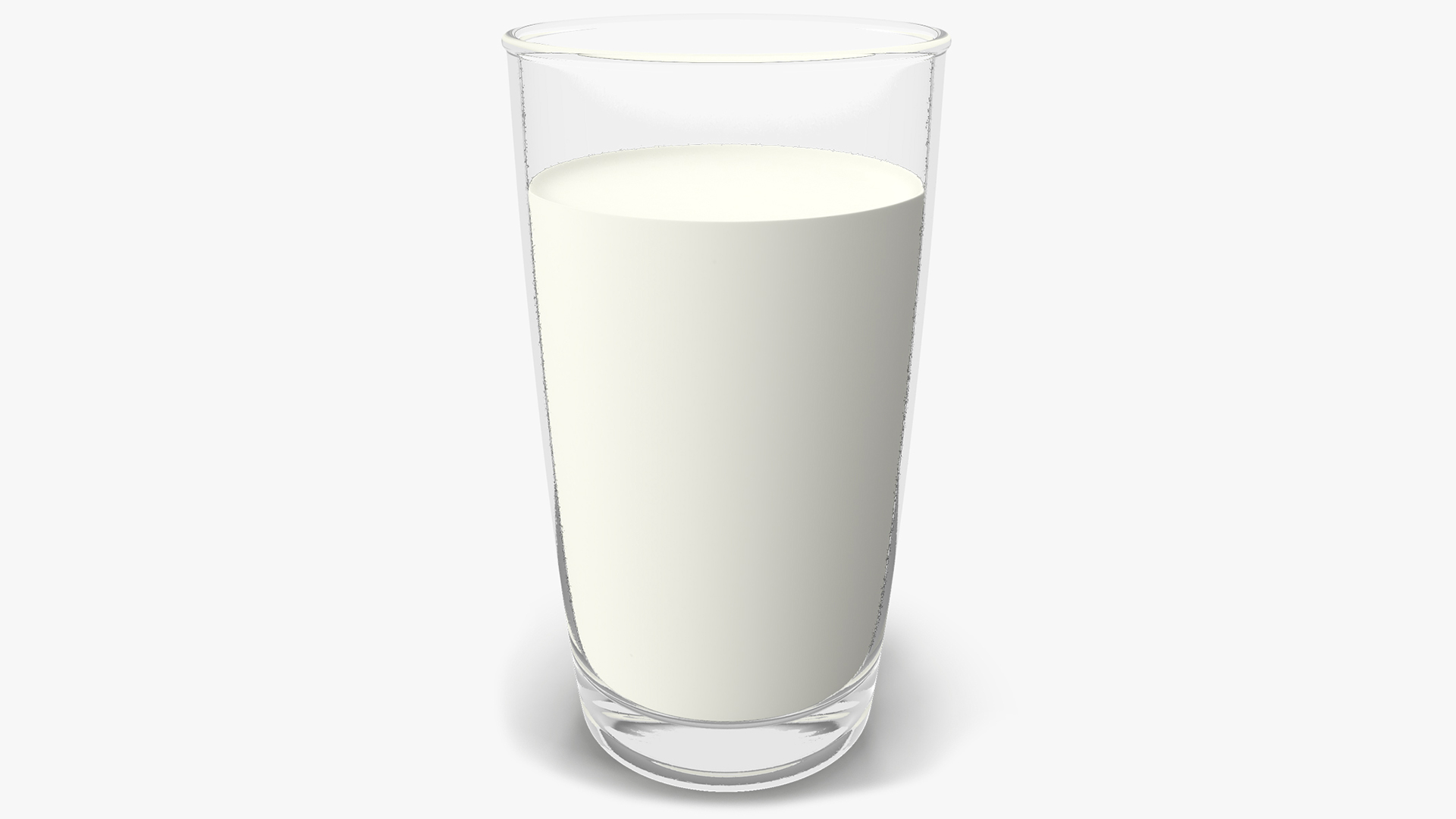 3D Glass of Milk model