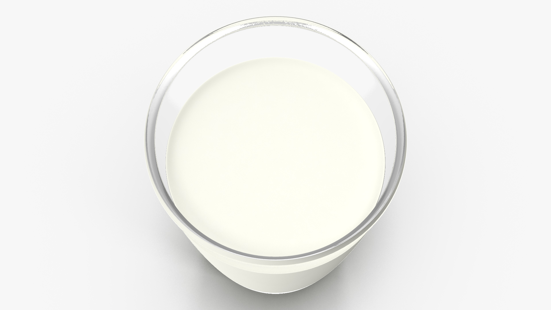3D Glass of Milk model