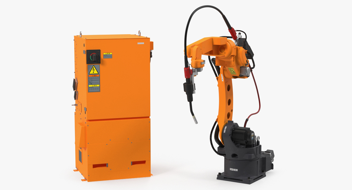 3D Generic Welding Robot with Power Supply Rigged