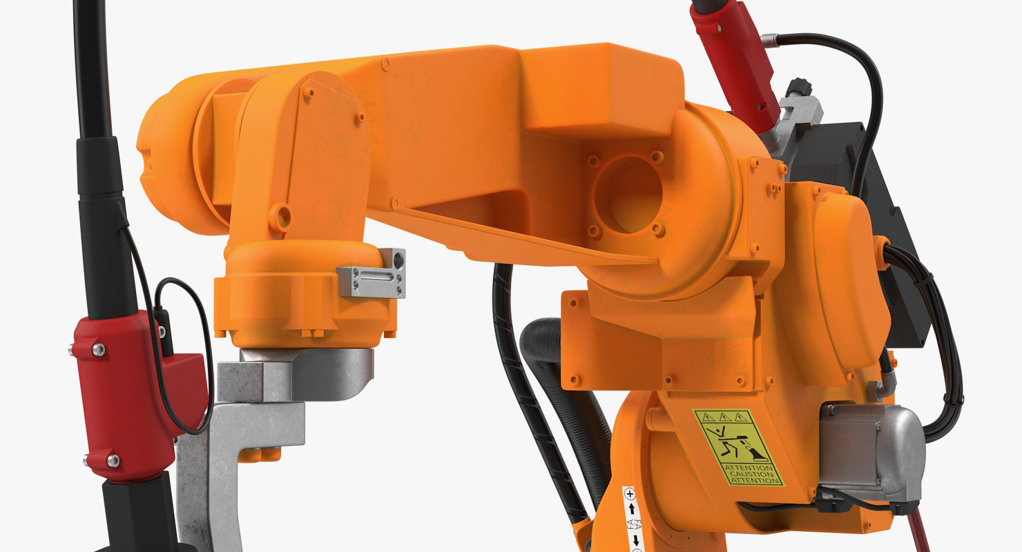3D Generic Welding Robot with Power Supply Rigged