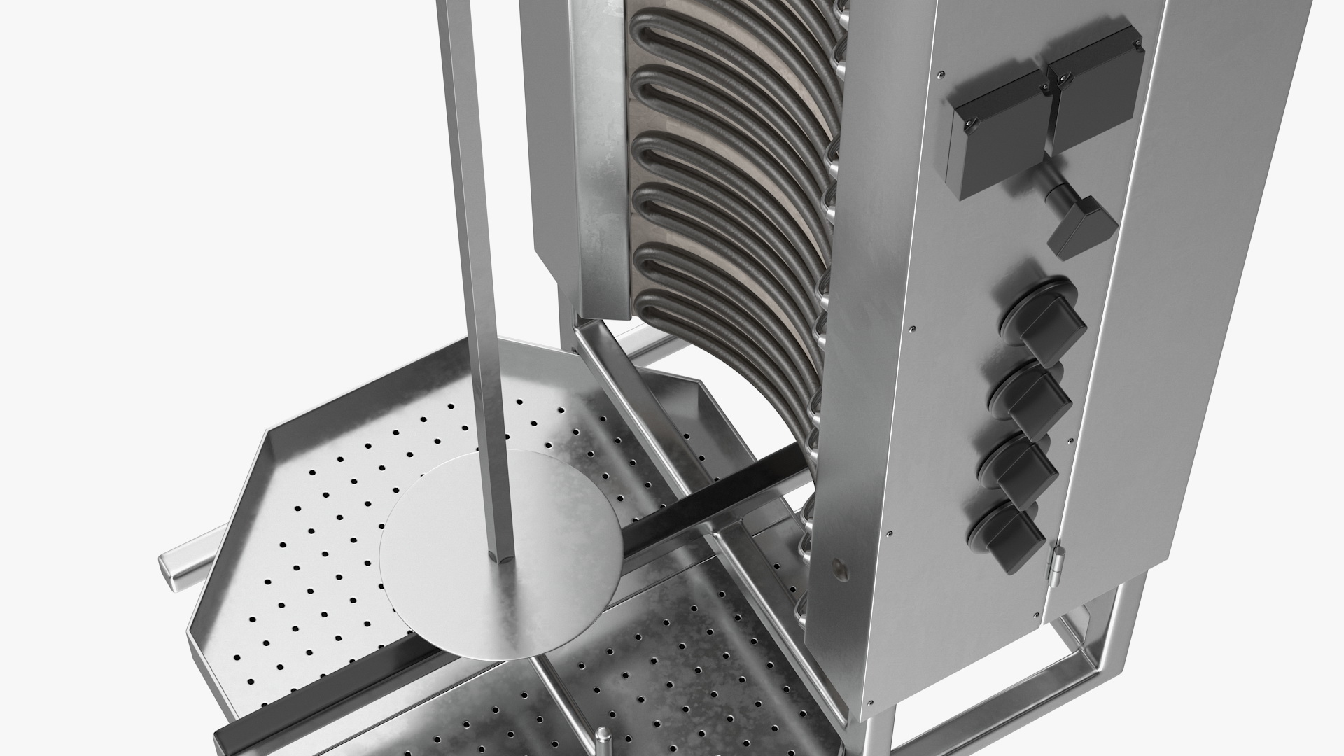 3D Vertical Rotisserie Grill For Doner Kebab