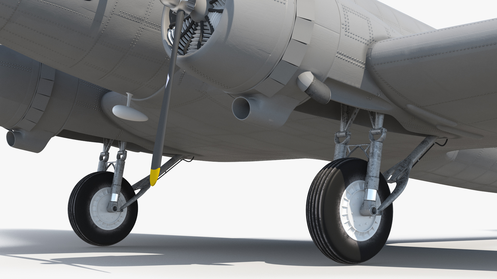 Vintage Transport Airplane Generic 3D model