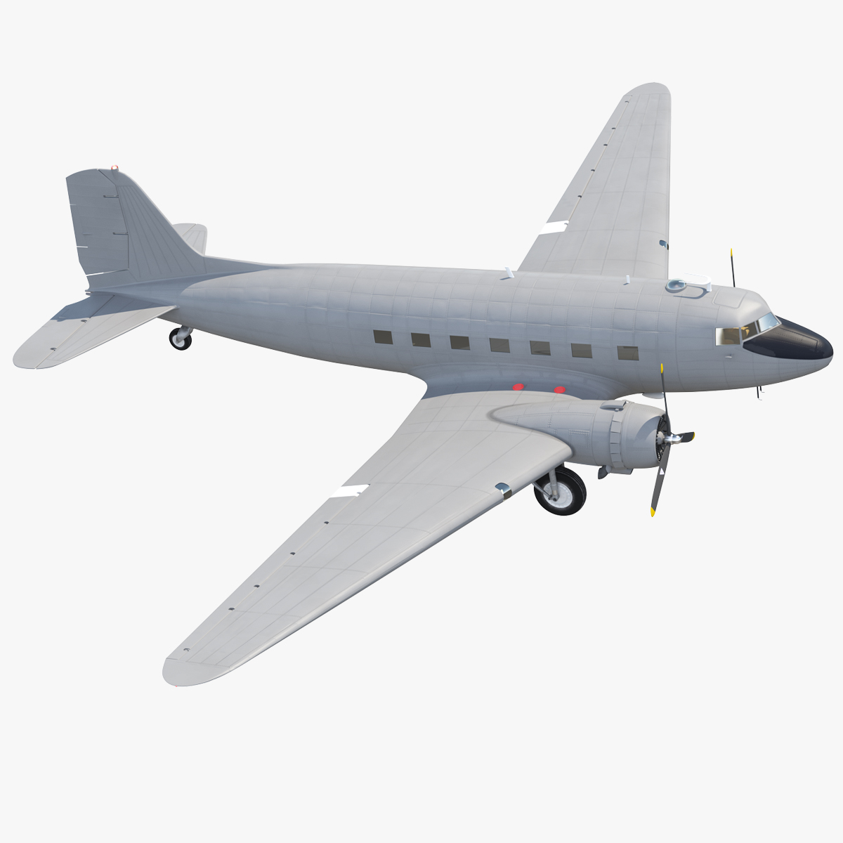 Vintage Transport Airplane Generic 3D model