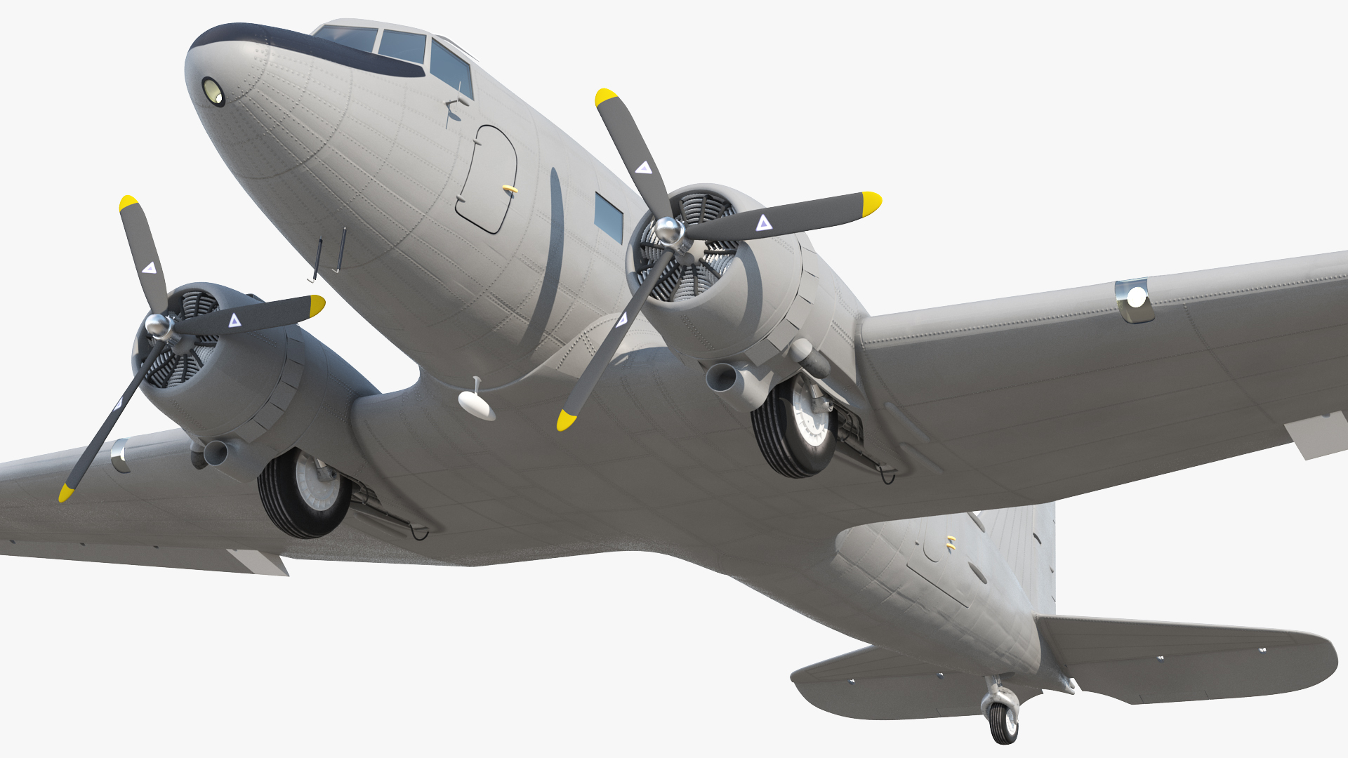 Vintage Transport Airplane Generic 3D model