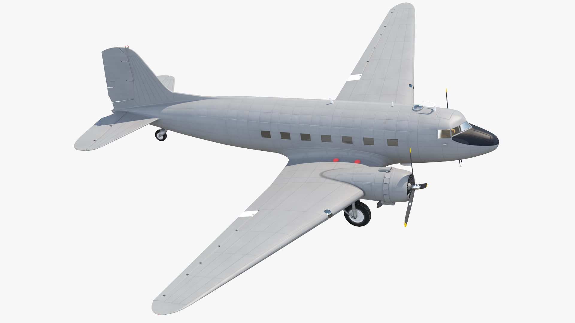Vintage Transport Airplane Generic 3D model