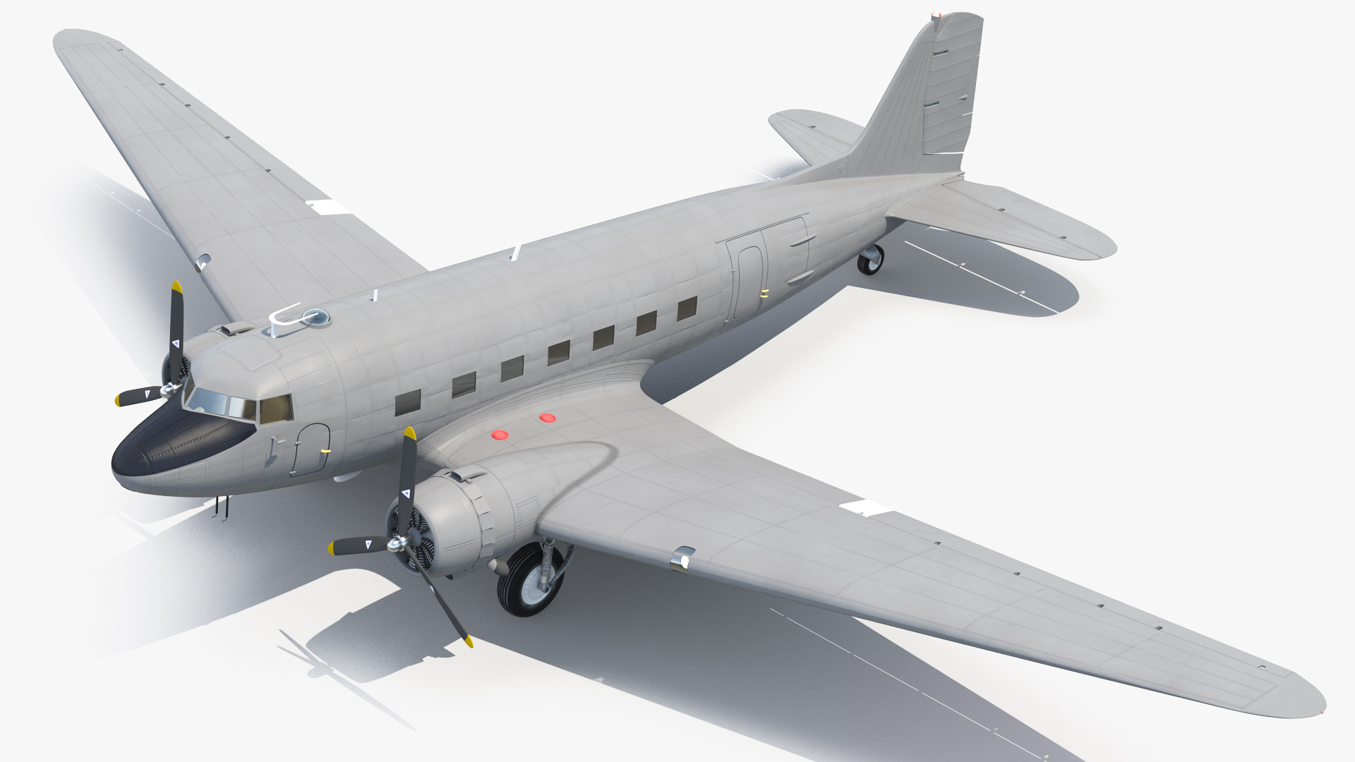 Vintage Transport Airplane Generic 3D model