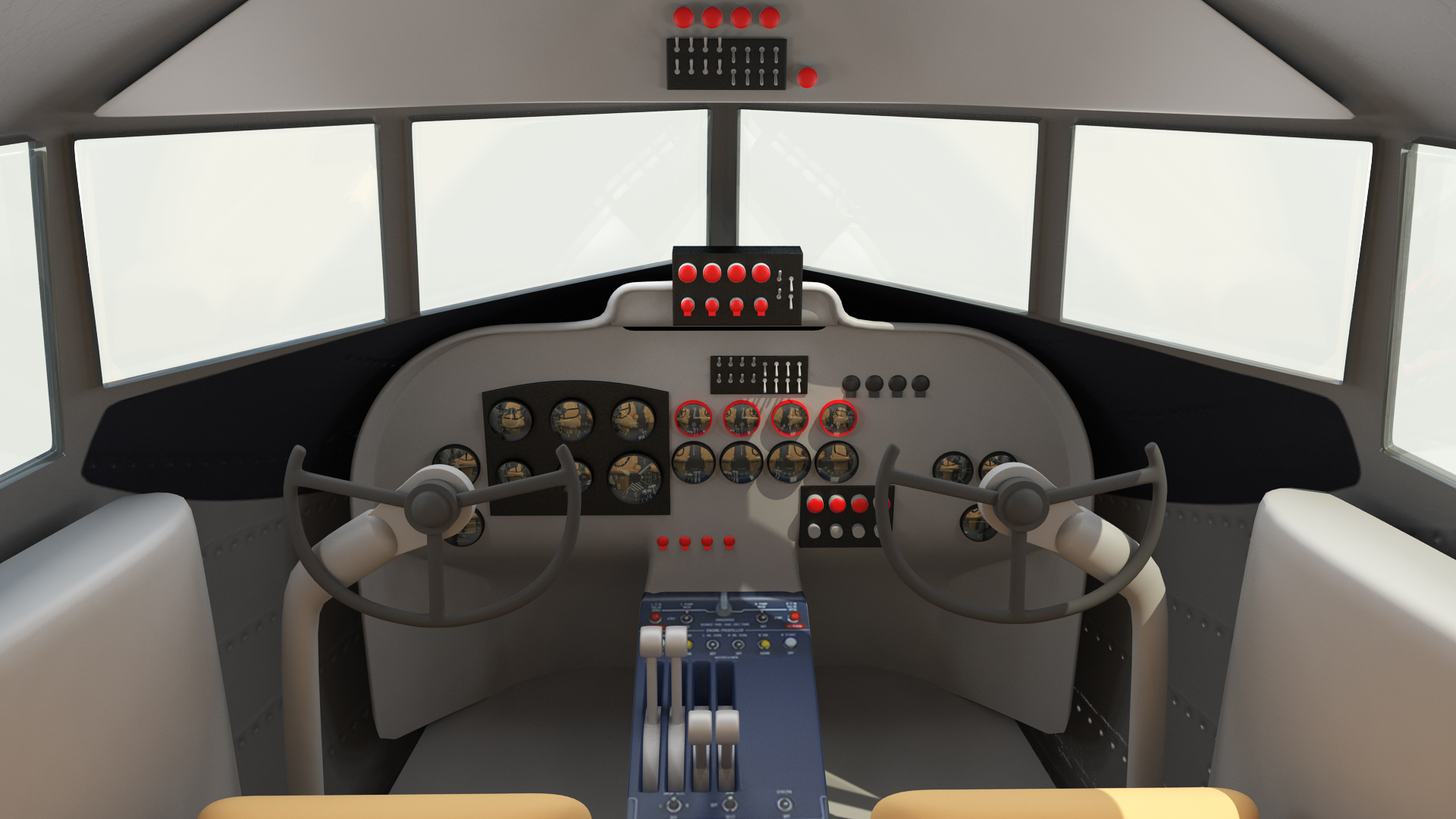 Vintage Transport Airplane Generic 3D model