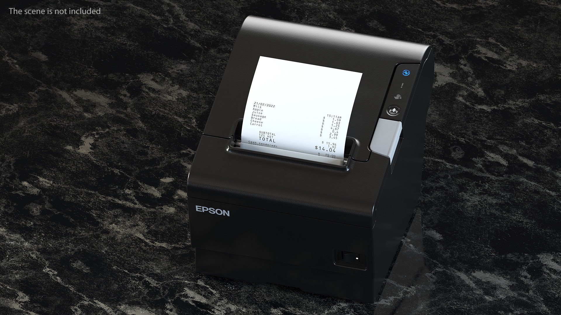 3D Epson OmniLink TM T88VI DT2 Thermal POS Printer Black model