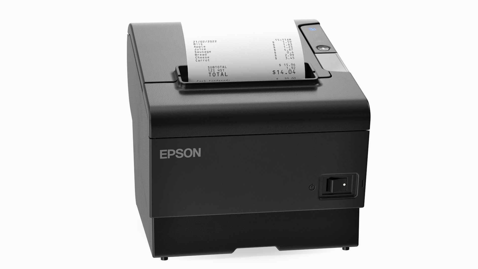 3D Epson OmniLink TM T88VI DT2 Thermal POS Printer Black model