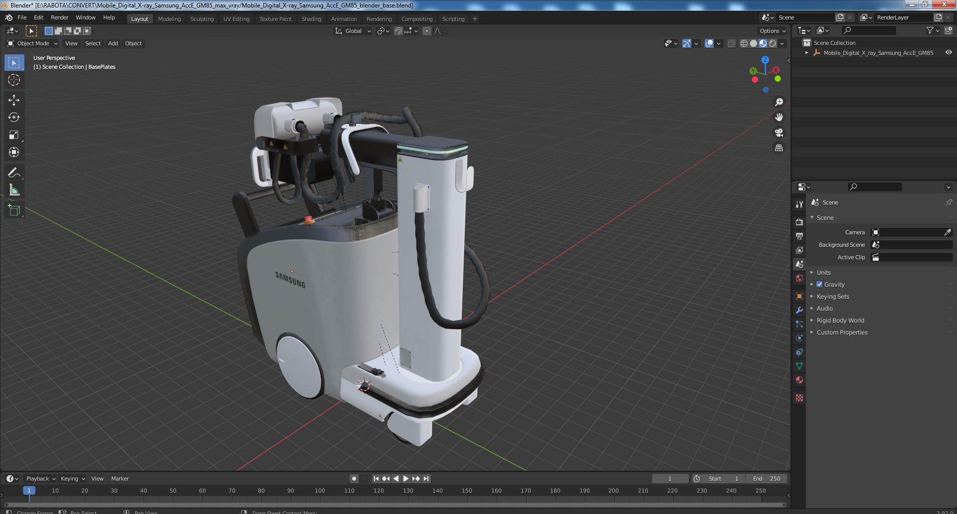 3D Mobile Digital X-ray Samsung AccE GM85 model