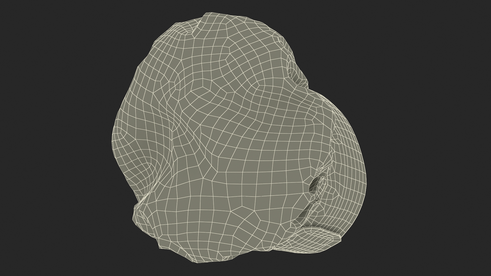 3D model White Puffy Chef Hat