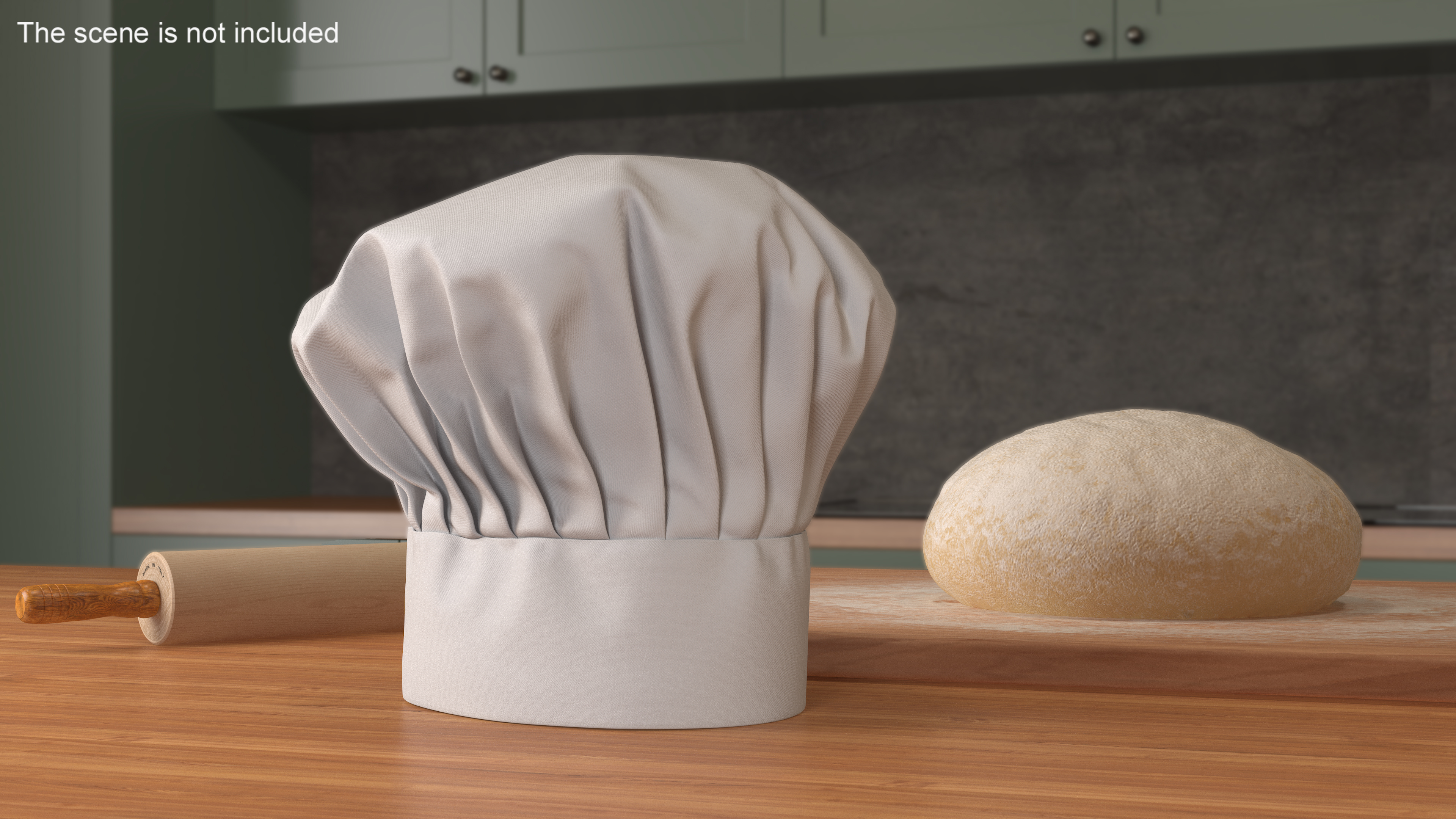 3D model White Puffy Chef Hat