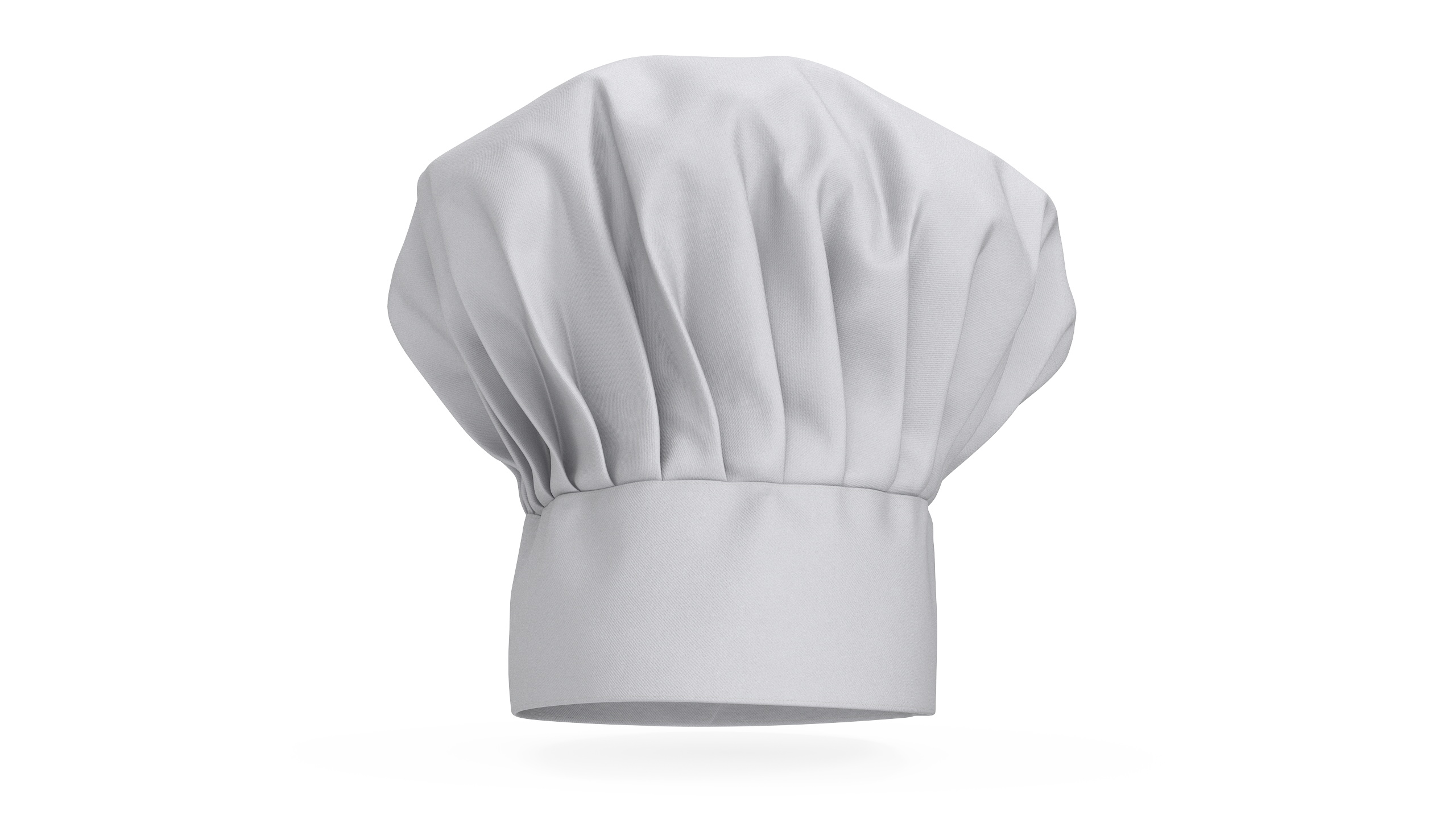 3D model White Puffy Chef Hat