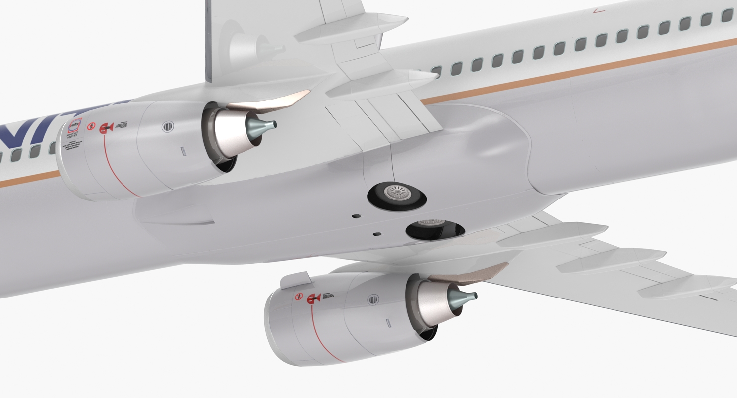 Boeing 737 800 United Airlines Rigged 3D