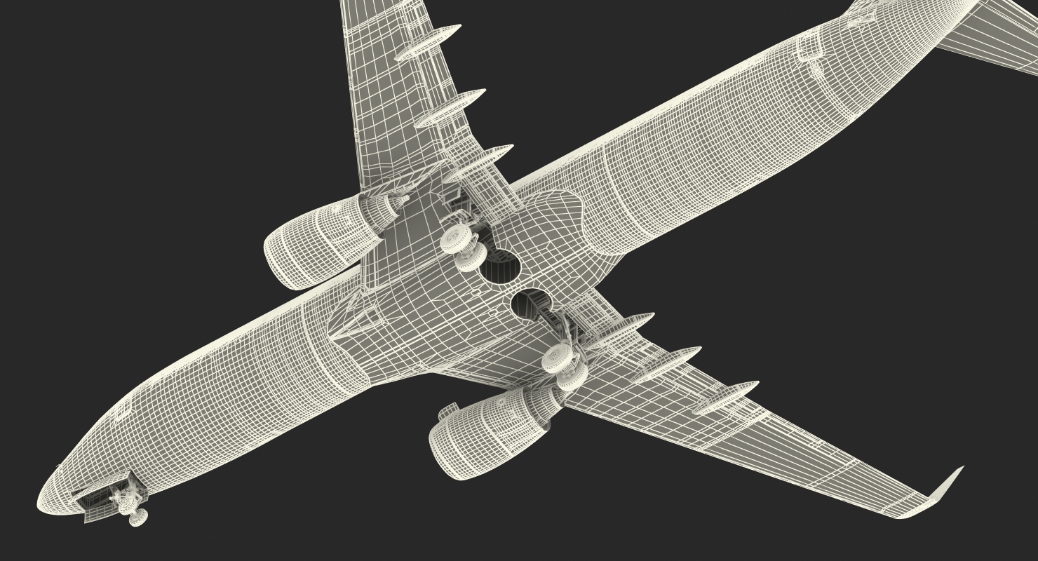 Boeing 737 800 United Airlines Rigged 3D