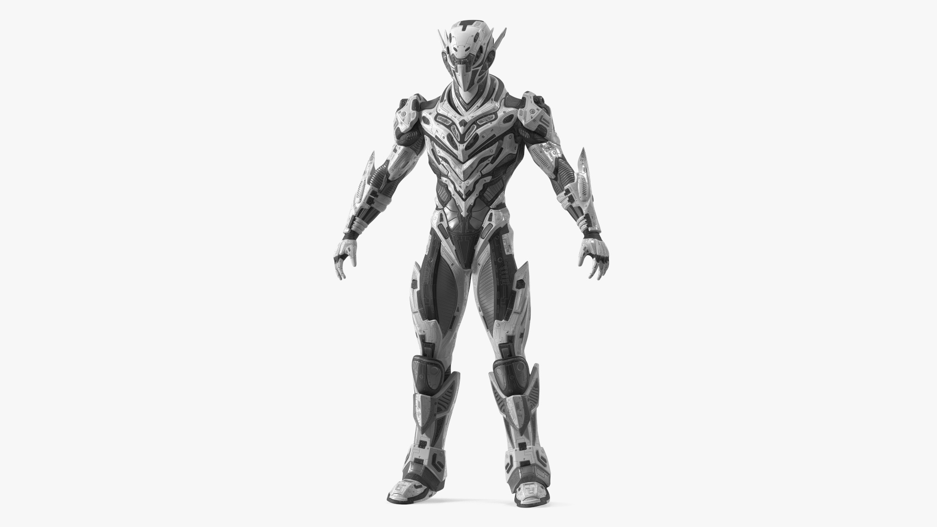 Sci-Fi Combat Robot Character 3D model