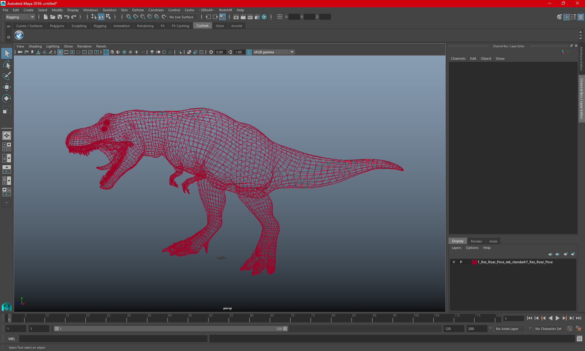 T Rex Standart Pose 3D model