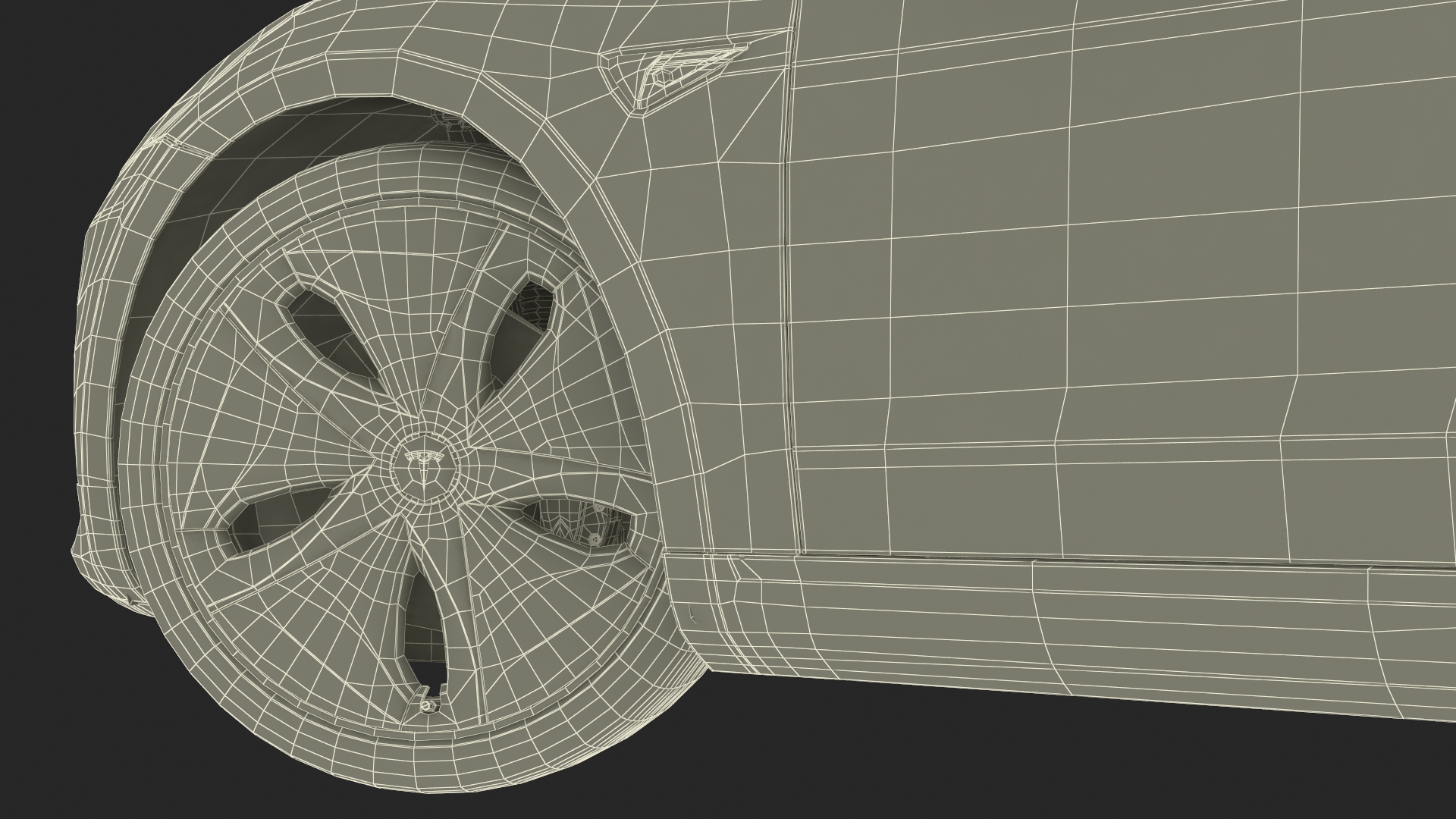3D Tesla Model 3 with Wheel and Roof Accessories Rigged for Maya