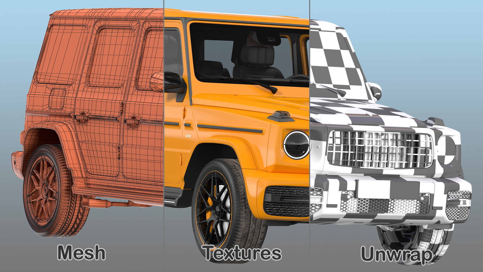 3D model Luxury SUV Generic Rigged