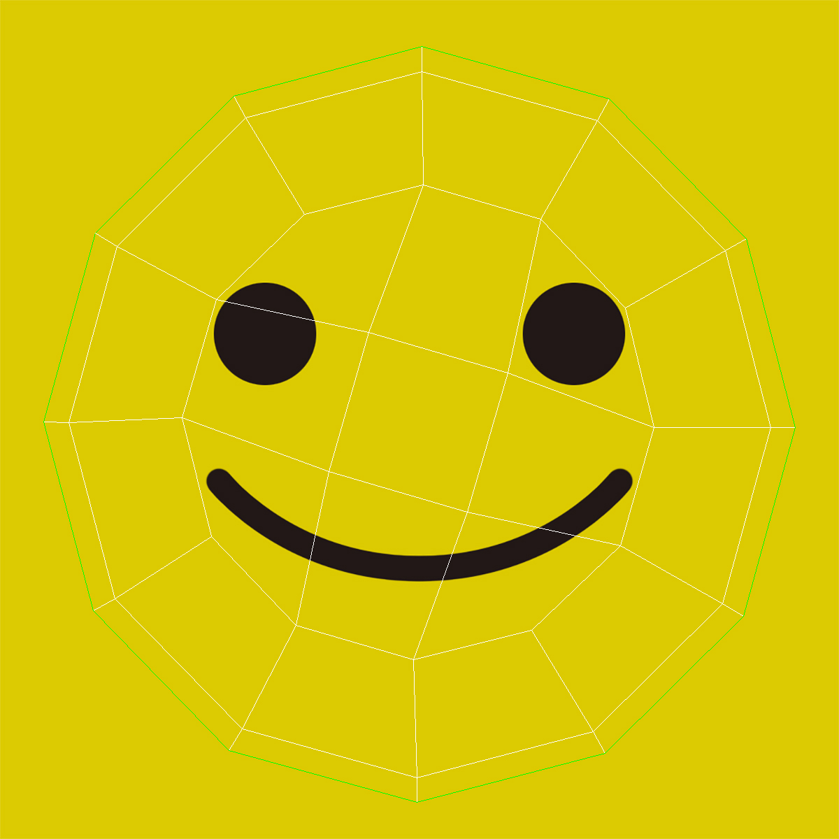 3D Happy Smiley Pin