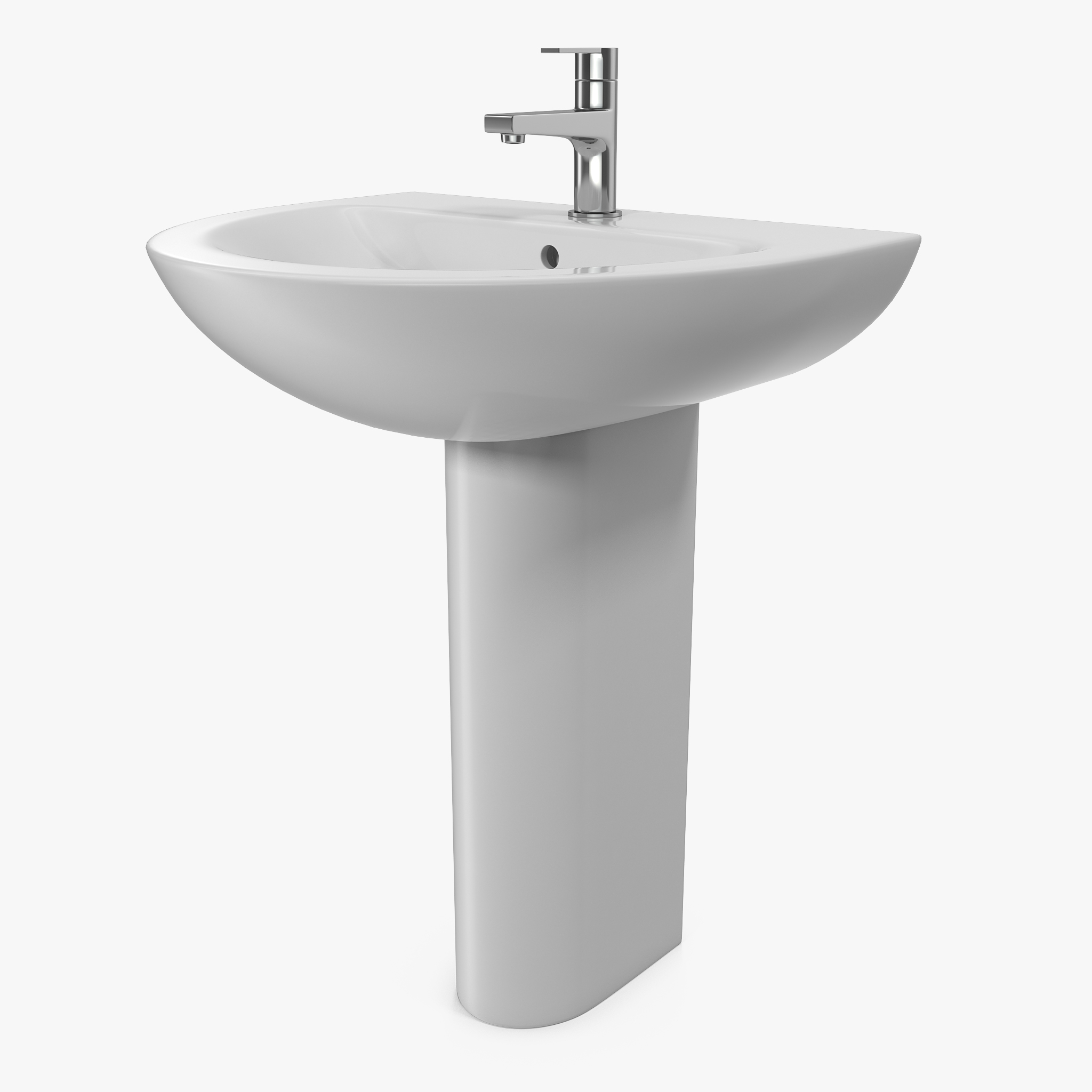 Wash Basin with Full Pedestal, view 5