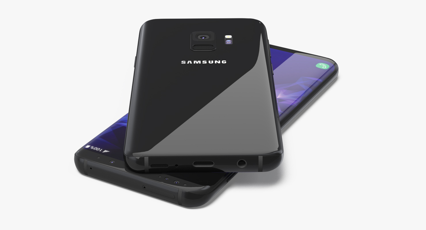 Samsung Galaxy S9 Midnight Black 3D