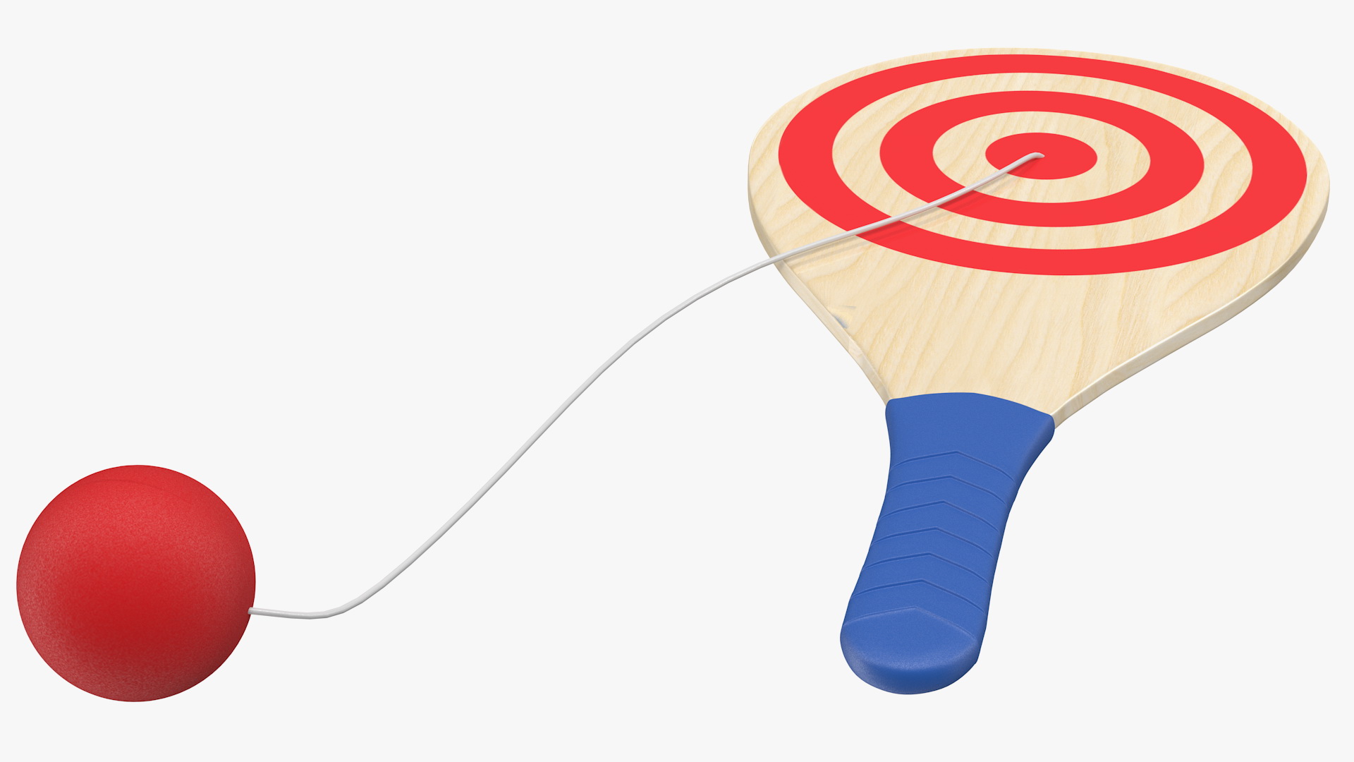 Vintage Paddle Ball 3D model