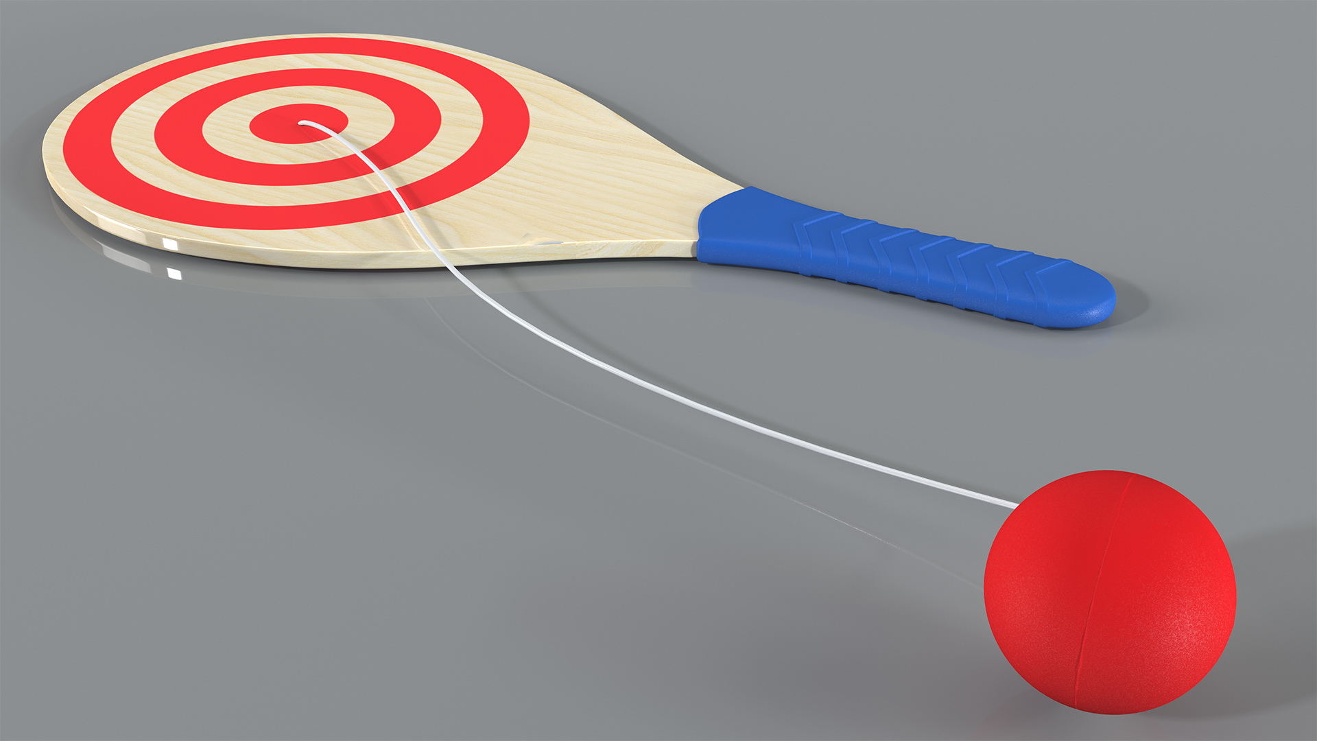Vintage Paddle Ball 3D model