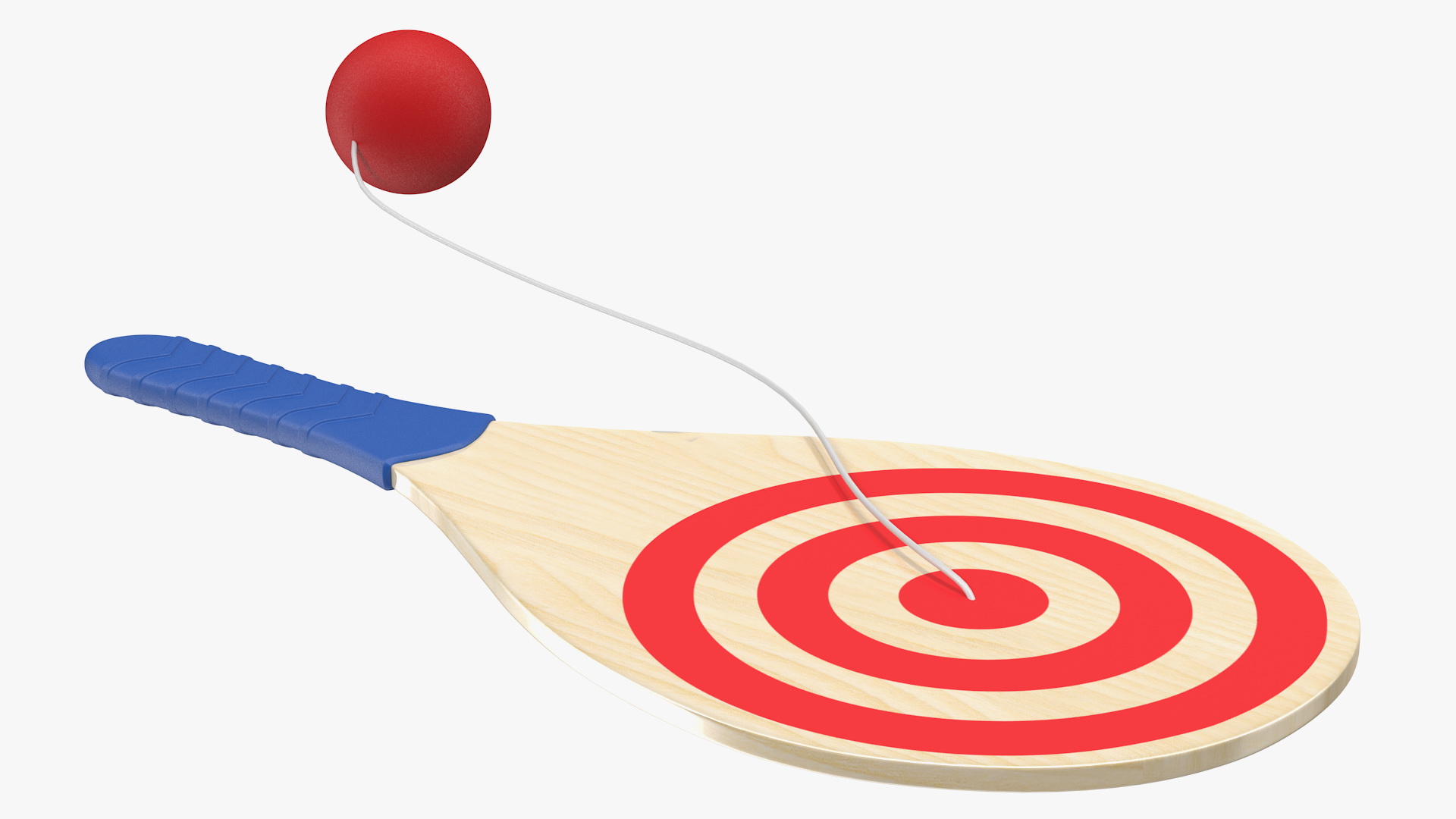 Vintage Paddle Ball 3D model