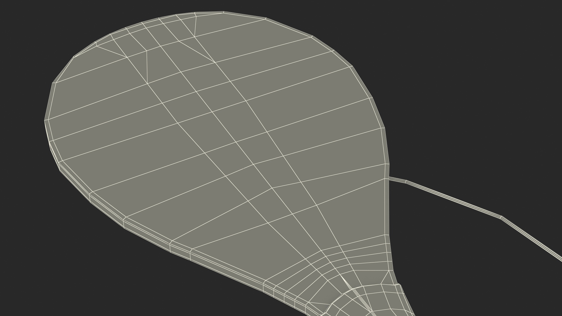 Vintage Paddle Ball 3D model