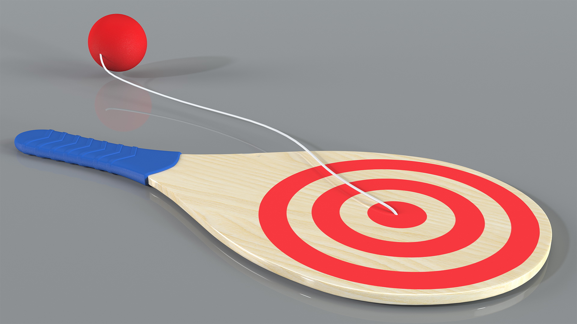 Vintage Paddle Ball 3D model